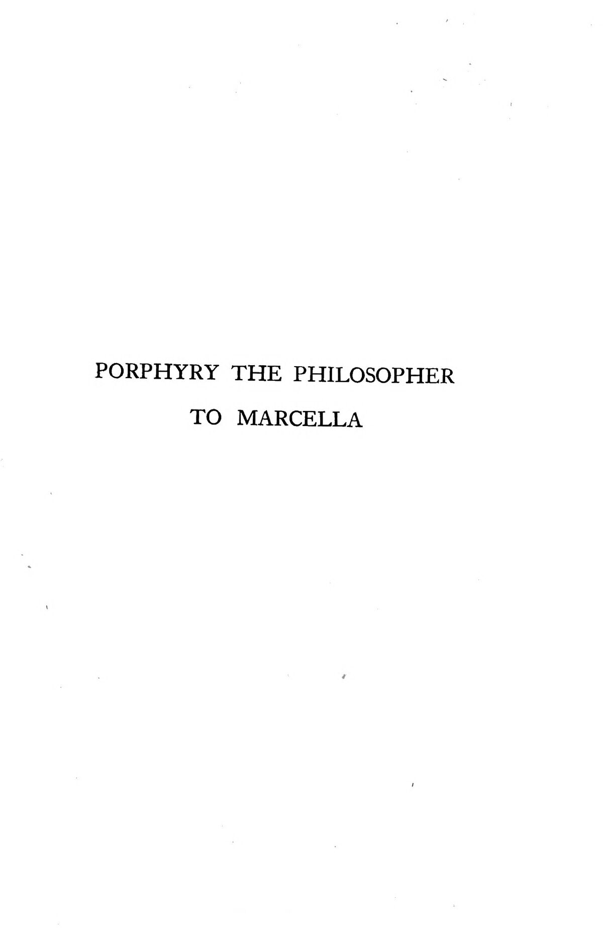 Marcella'ya Mektup — Tam Metin