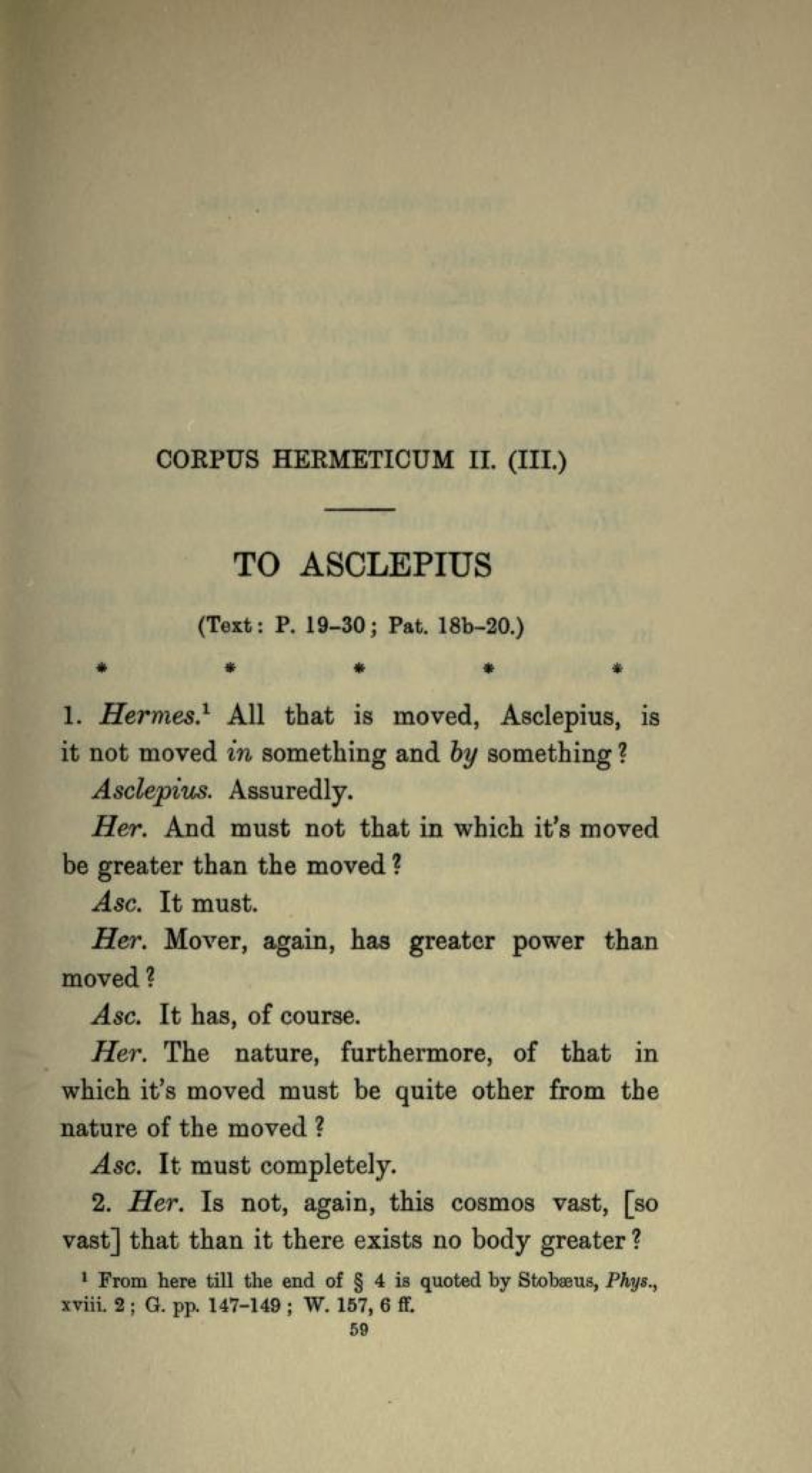 Corpus Hermeticum II: Asklepios'a — Uzay, Cisimsiz ve Tanrı