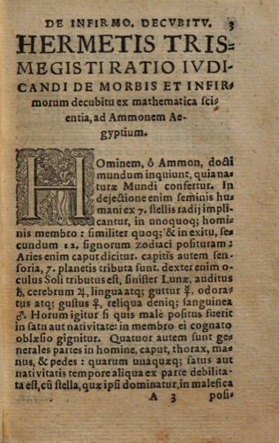İnsan Bir Âlemdir: Hermes'in Ammon'a Öğretisi