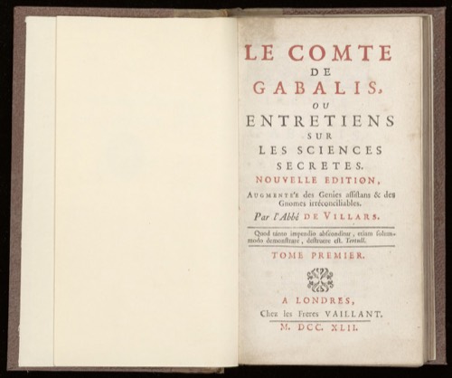 Comte de Gabalis: Unsurların Ruhları ve Âdem'in Yitirilmiş Egemenliği